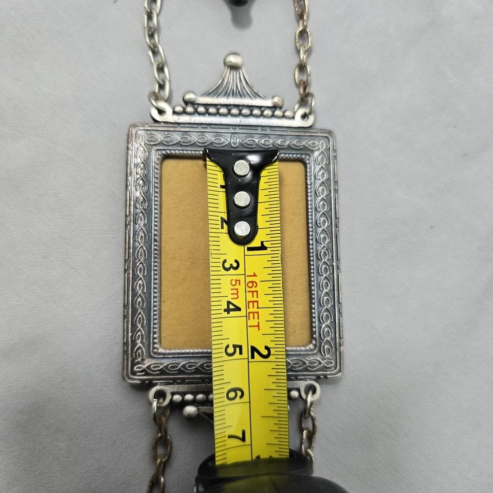 Vtg 3 Piece Hanging Ornate Pewter Picture Frames 70s 80s 90s